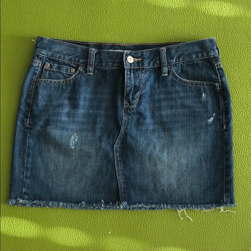 Denim Jean Mini Skirt